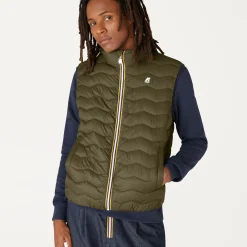 K-WAY Valen Quilted Warm - Jackets - Vest - Man - Green Blackish Store