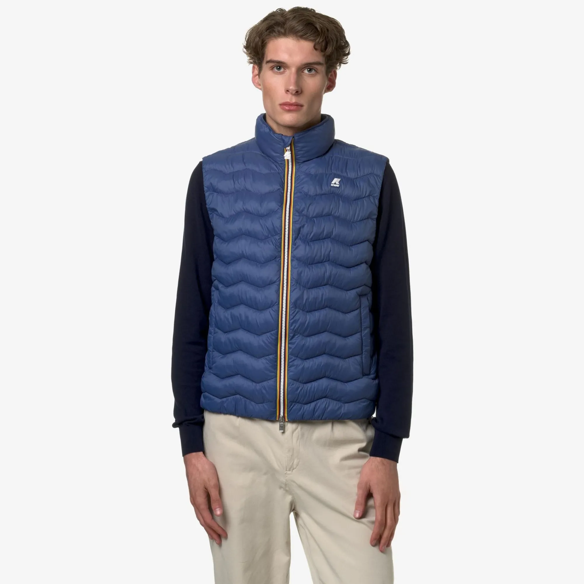 K-WAY Valen Quilted Warm - Jackets - Vest - Man - Blue Fiord Hot