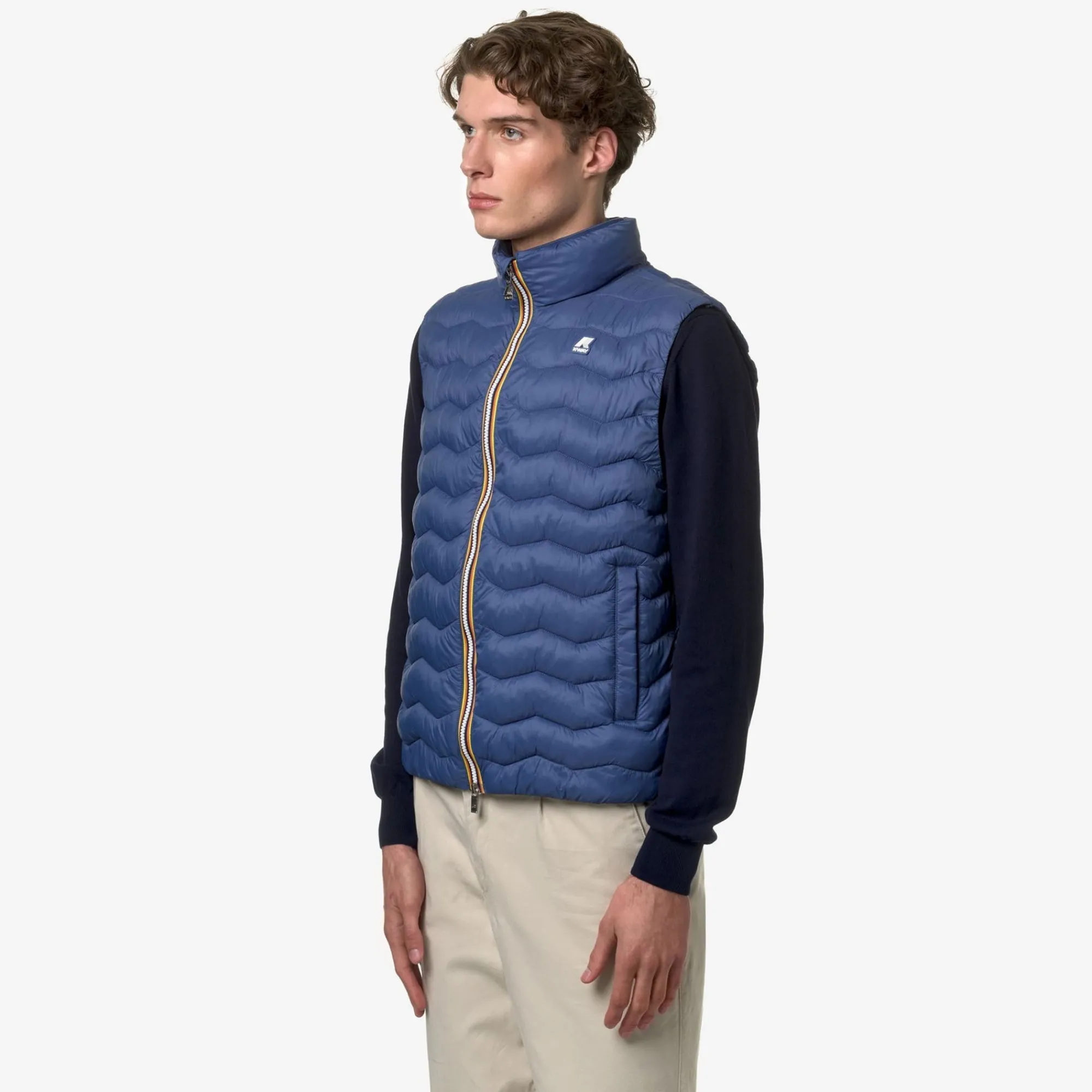 K-WAY Valen Quilted Warm - Jackets - Vest - Man - Blue Fiord Hot