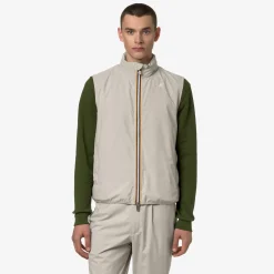 K-WAY Valen Stretch Dot - Jackets - Vest - Man - Beige Lt Hot