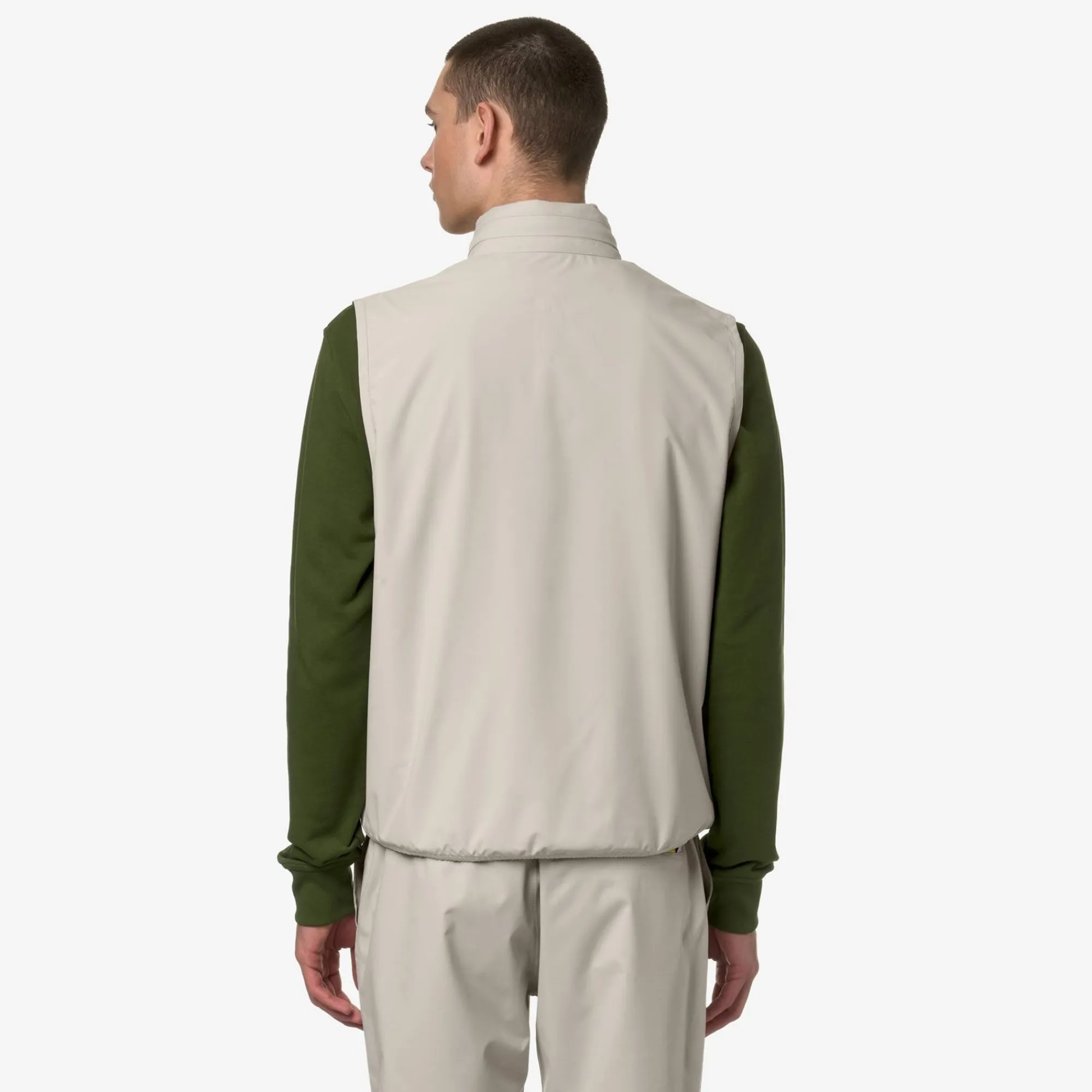 K-WAY Valen Stretch Dot - Jackets - Vest - Man - Beige Lt Hot