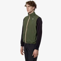 K-WAY Valen Stretch Dot - Jackets - Vest - Man - Green Cypress New