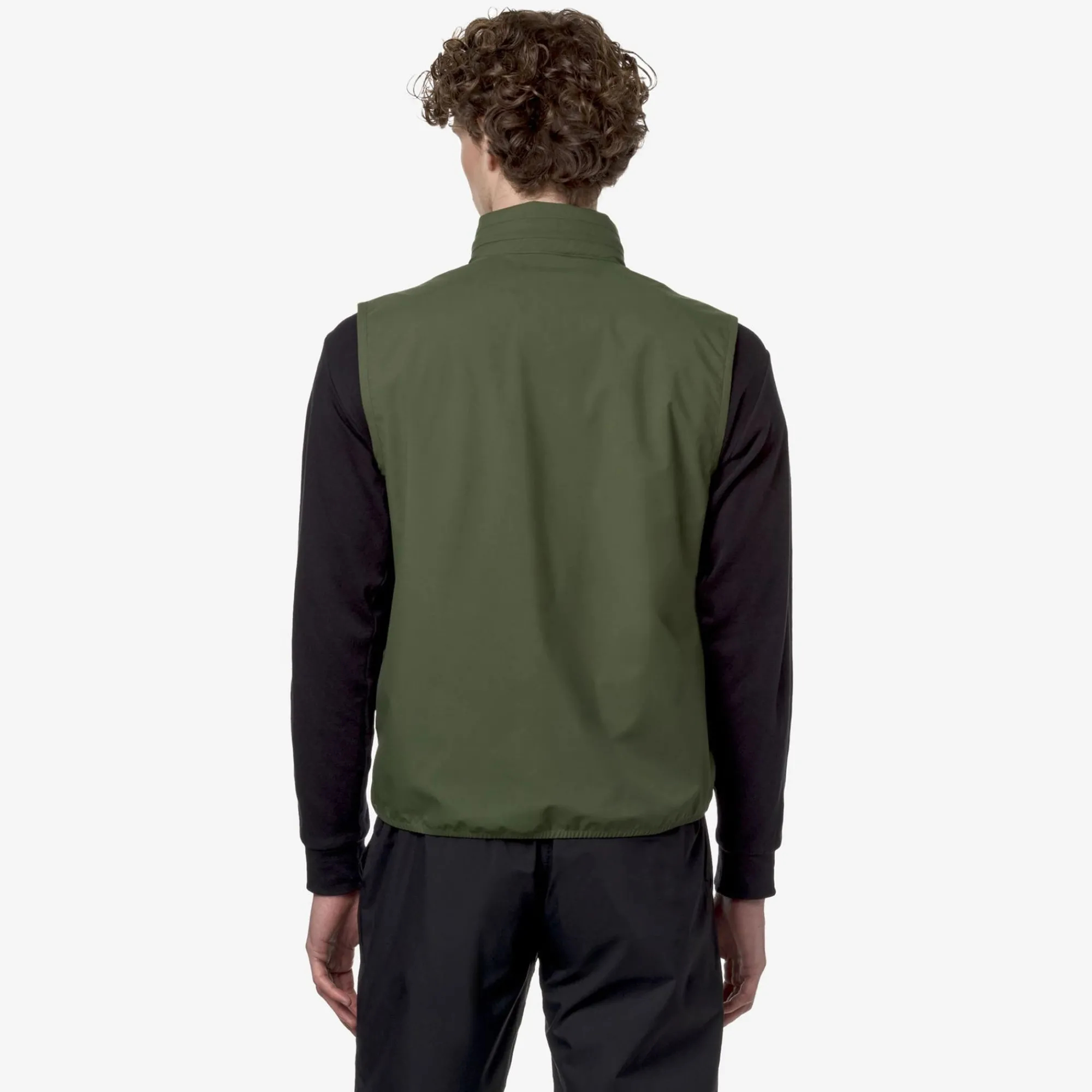 K-WAY Valen Stretch Dot - Jackets - Vest - Man - Green Cypress New