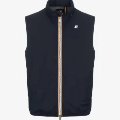 K-WAY Valen Stretch Dot - Jackets - Vest - Man - Blue Depth Best