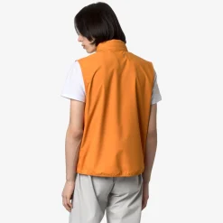 K-WAY Valen Stretch Dot - Jackets - Vest - Man - Orange Md Store