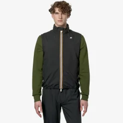 K-WAY Valen Stretch Dot - Jackets - Vest - Man - Black Pure Best Sale