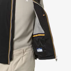 K-WAY Valen Stretch Nylon Jersey - Jackets - Short - Man - Black Pure Cheap