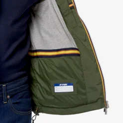K-WAY Valen Stretch Nylon Jersey - Jackets - Short - Man - Green Cypress Clearance