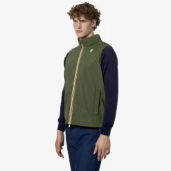 K-WAY Valen Stretch Nylon Jersey - Jackets - Short - Man - Green Cypress Clearance