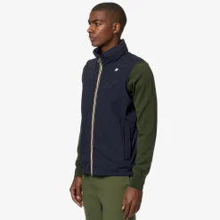 K-WAY Valen Stretch Nylon Jersey - Jackets - Short - Man - Blue Depth Store