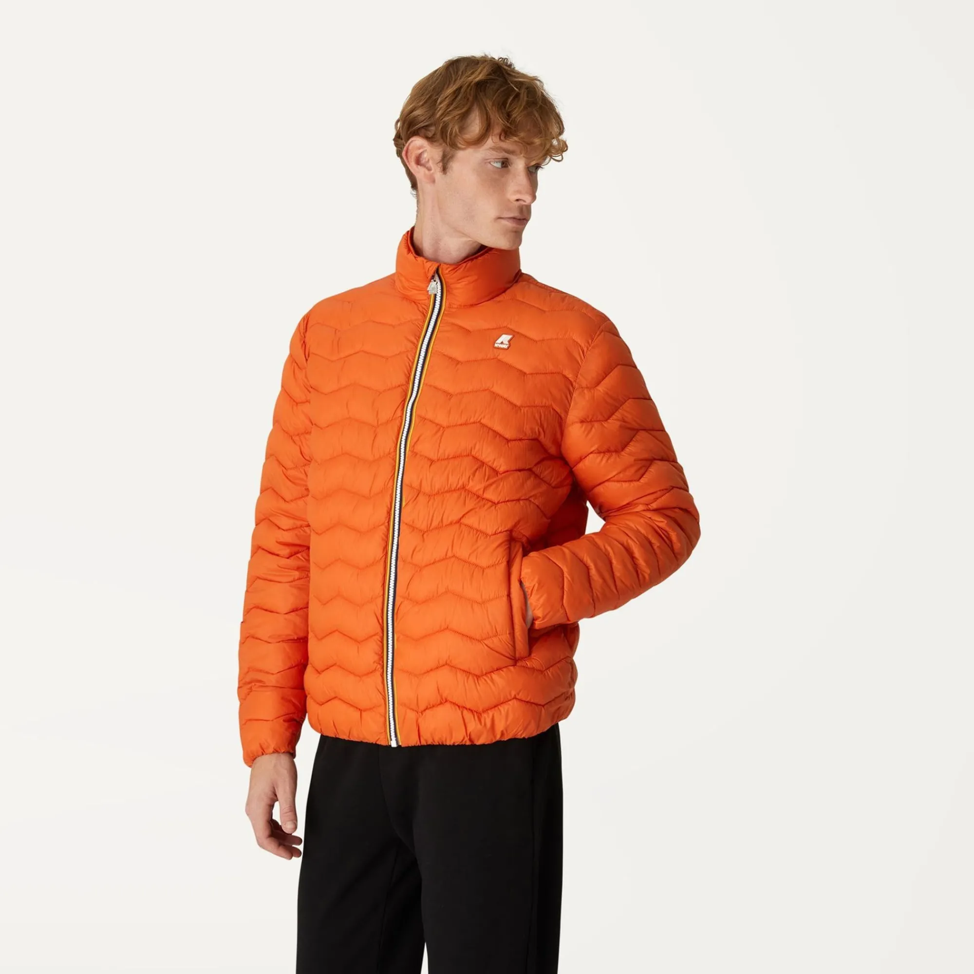K-WAY Valentine Quilted Warm - Jackets - Short - Man - Orange Rust Online