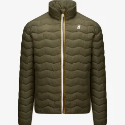 K-WAY Valentine Quilted Warm - Jackets - Short - Man - Green Blackish New