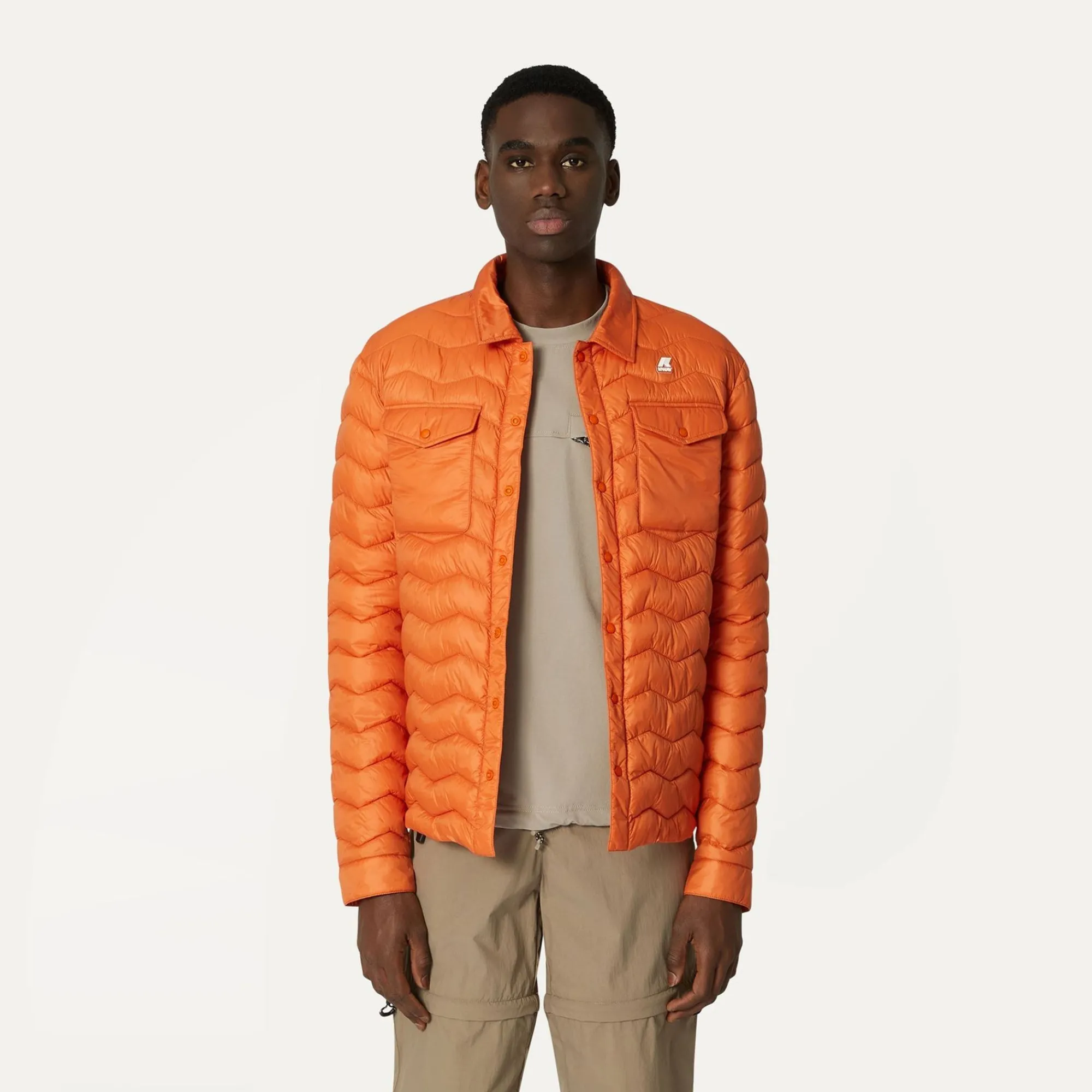 K-WAY Valeo Eco Warm - Jackets - Short - Man - Orange Copper Best