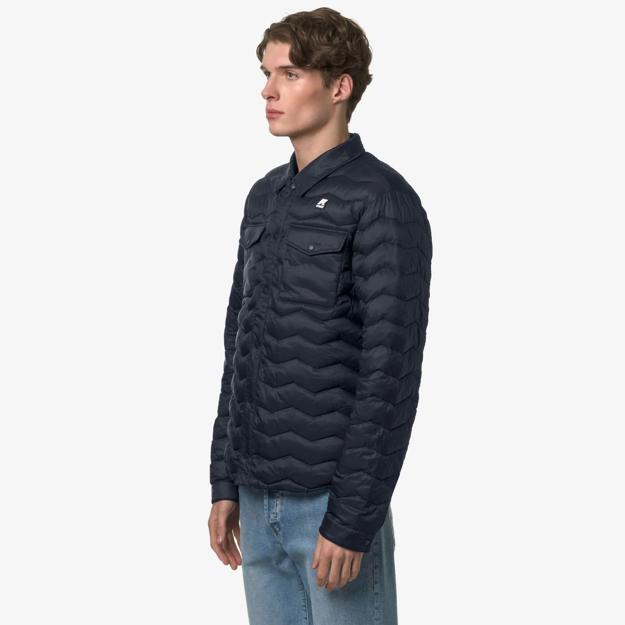 K-WAY Valeo Eco Warm - Jackets - Short - Man - Blue Depth Sale