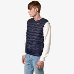 K-WAY Valty Quilted Warm - Jackets - Vest - Man - Blue Depth Best Sale