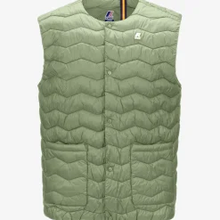 K-WAY Valty Quilted Warm - Jackets - Vest - Man - Green Sage Discount