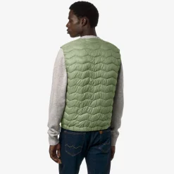 K-WAY Valty Quilted Warm - Jackets - Vest - Man - Green Sage Discount