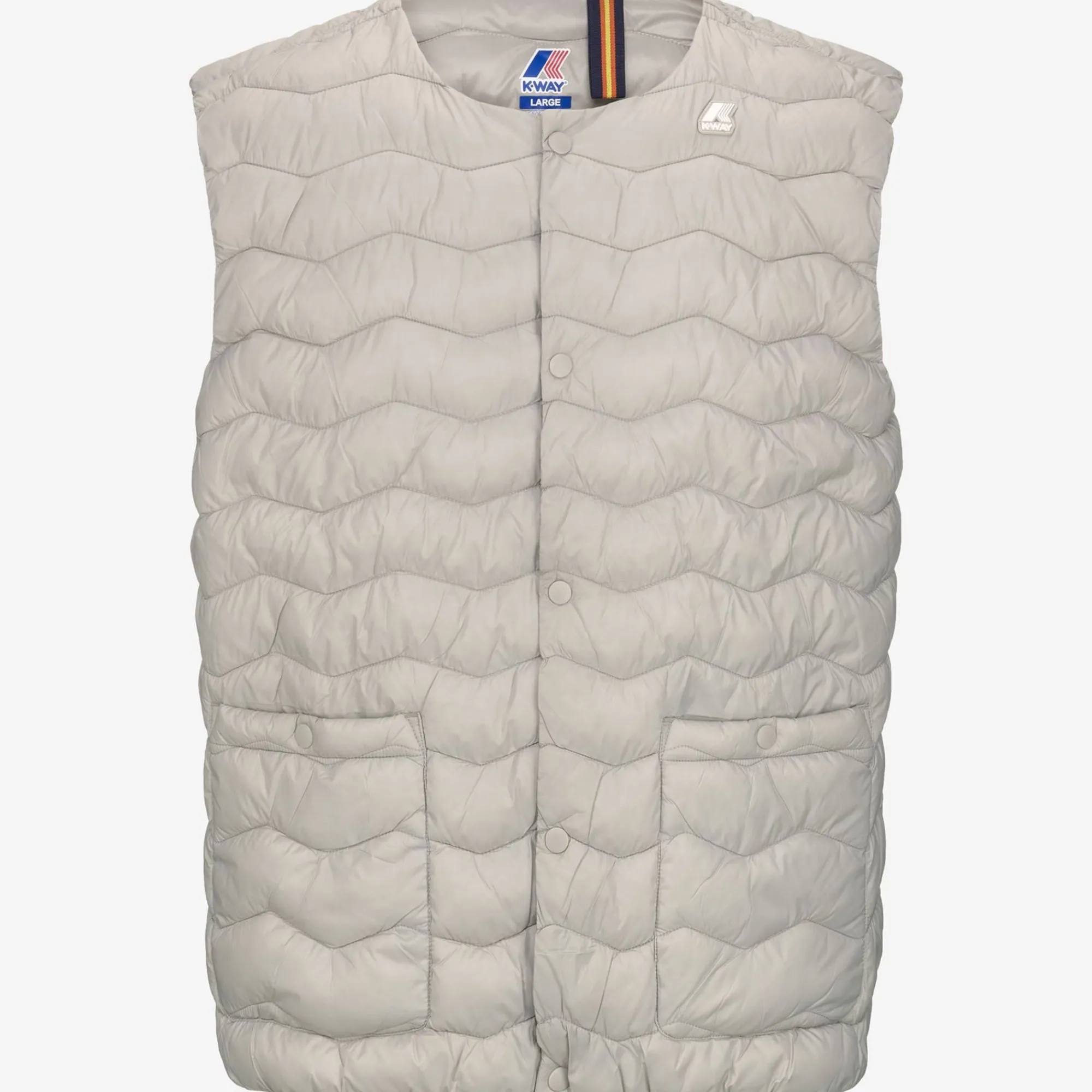 K-WAY Valty Quilted Warm - Jackets - Vest - Man - Beige Lt Best Sale