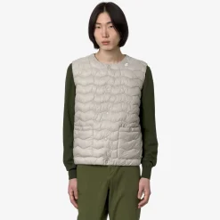 K-WAY Valty Quilted Warm - Jackets - Vest - Man - Beige Lt Best Sale
