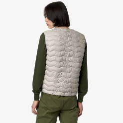 K-WAY Valty Quilted Warm - Jackets - Vest - Man - Beige Lt Best Sale
