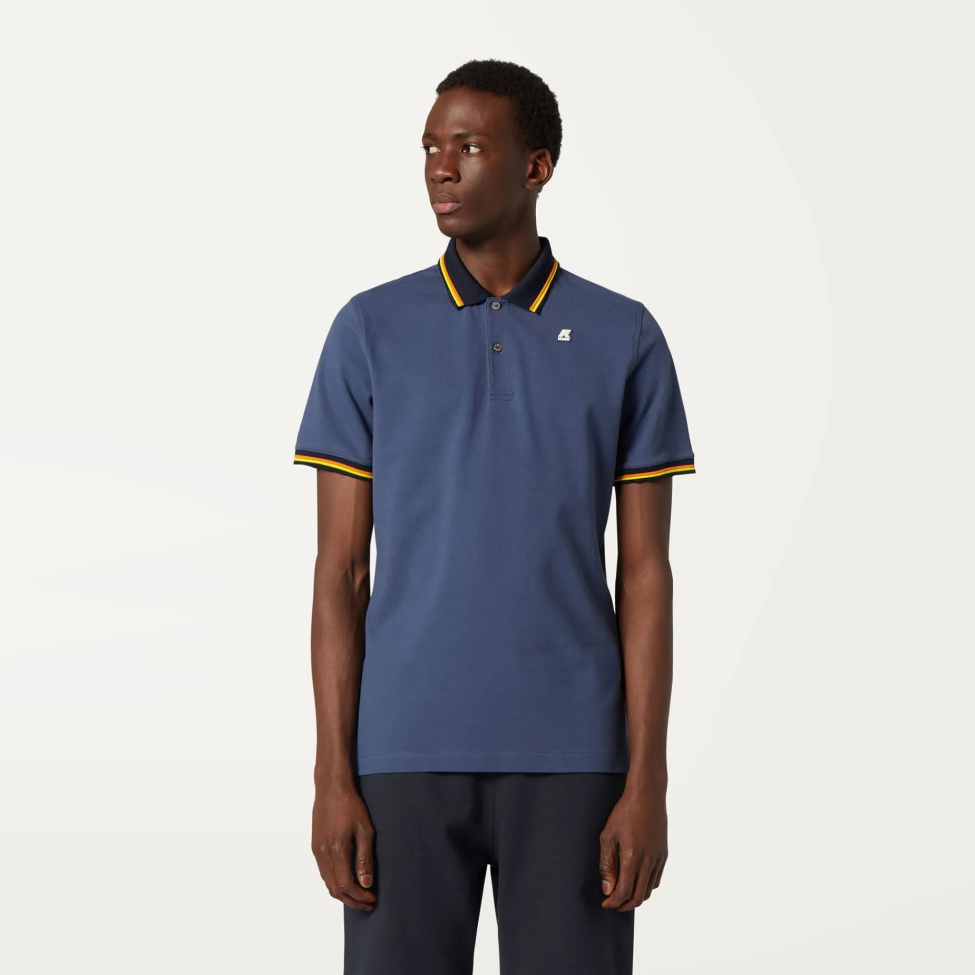 K-WAY Vince - Polo Shirts - Polo - Man - Blue Indigo Sale