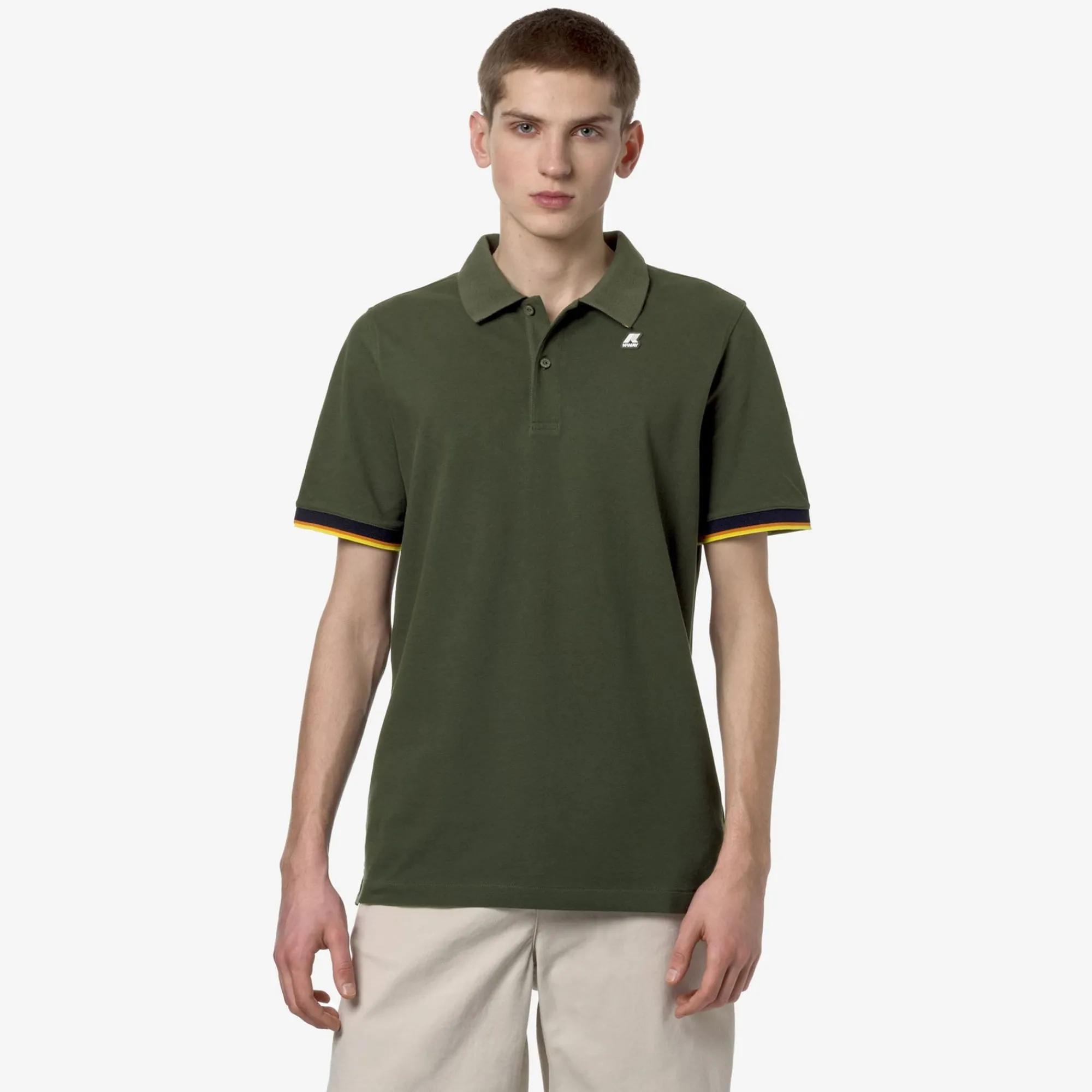 K-WAY Vincent - Polo Shirts - Polo - Man - Green Cypress Cheap