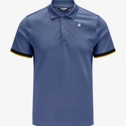 K-WAY Vincent - Polo Shirts - Polo - Man - Blue Indigo Fashion