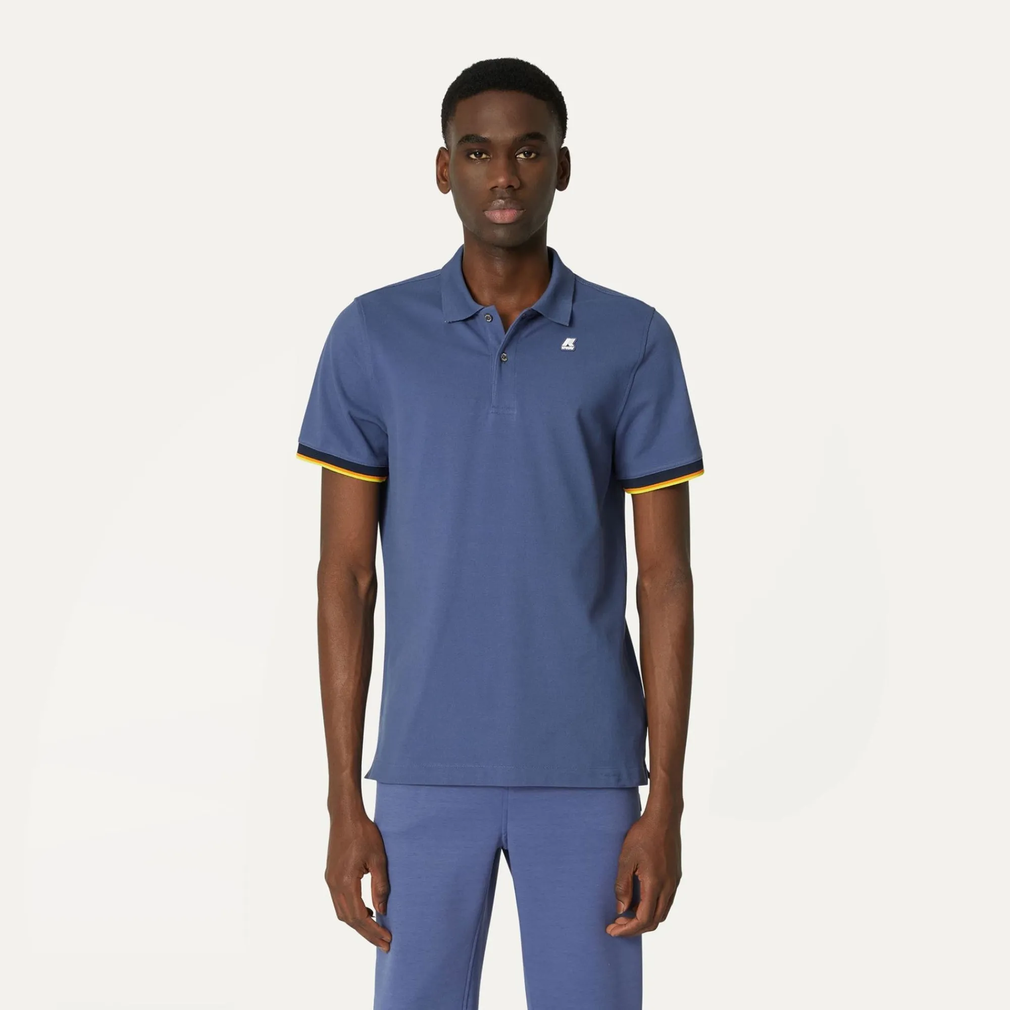 K-WAY Vincent - Polo Shirts - Polo - Man - Blue Indigo Fashion