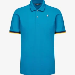 K-WAY Vincent - Polo Shirts - Polo - Man - Turquoise Dk Sale