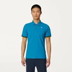 K-WAY Vincent - Polo Shirts - Polo - Man - Turquoise Dk Sale