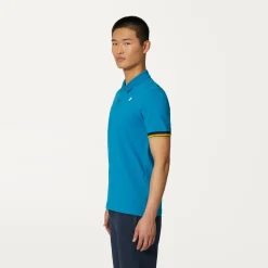 K-WAY Vincent - Polo Shirts - Polo - Man - Turquoise Dk Sale