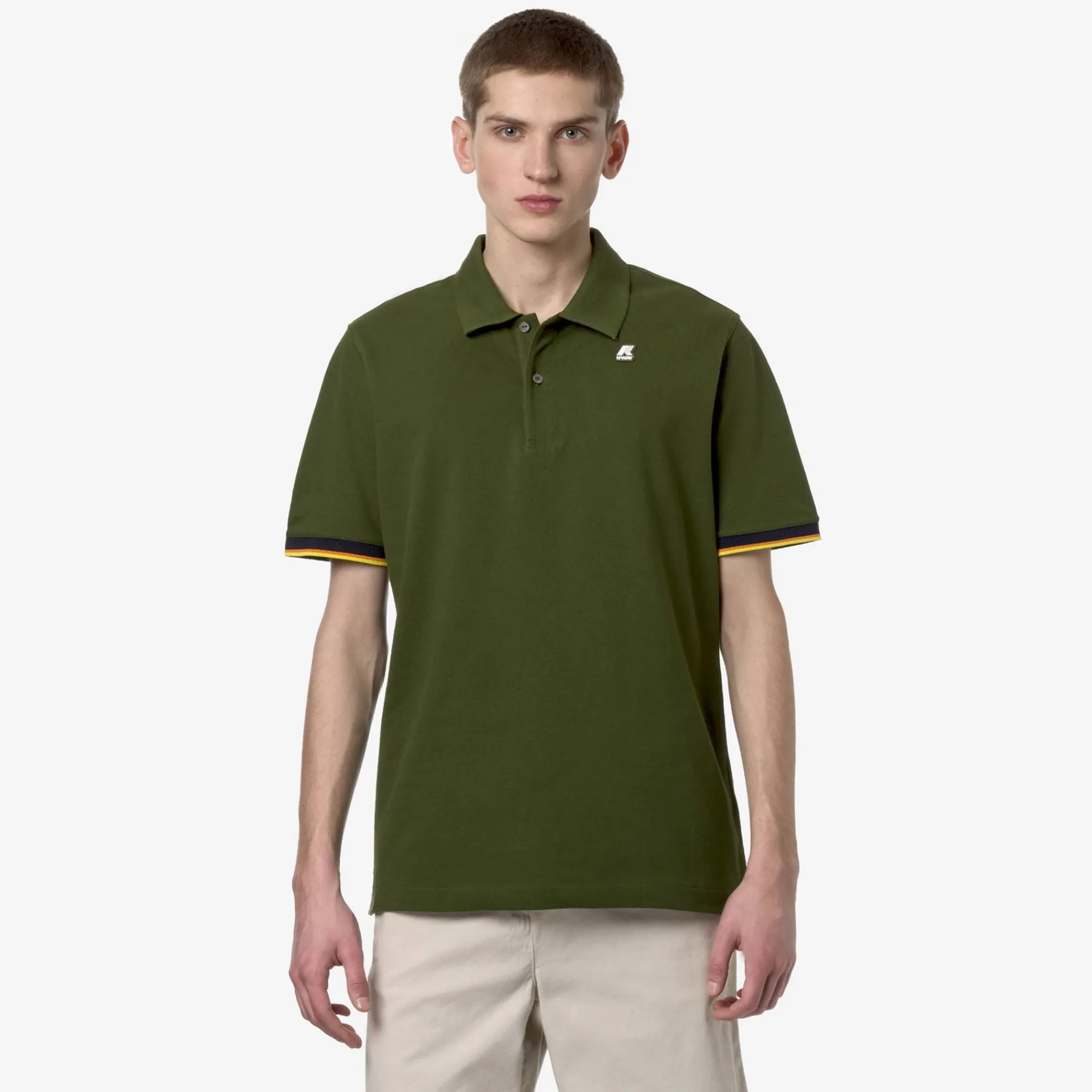 K-WAY Vincent - Polo Shirts - Polo - Man - Green Palm Fashion