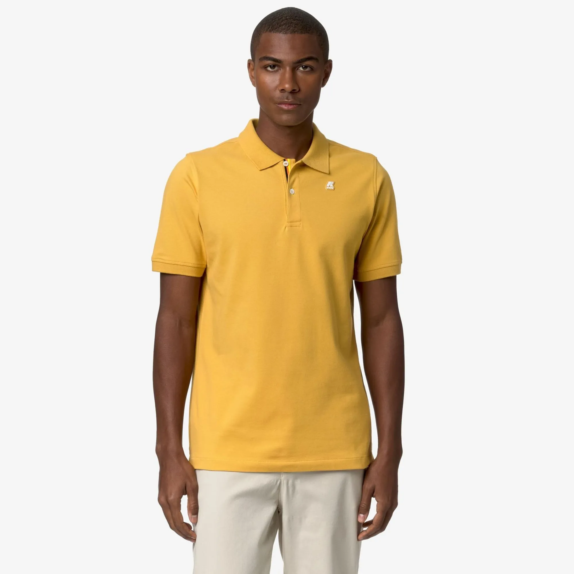 K-WAY Vinnie - Polo Shirts - Polo - Man - Yellow Mimosa Clearance
