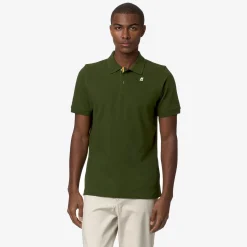 K-WAY Vinnie - Polo Shirts - Polo - Man - Green Cypress Cheap