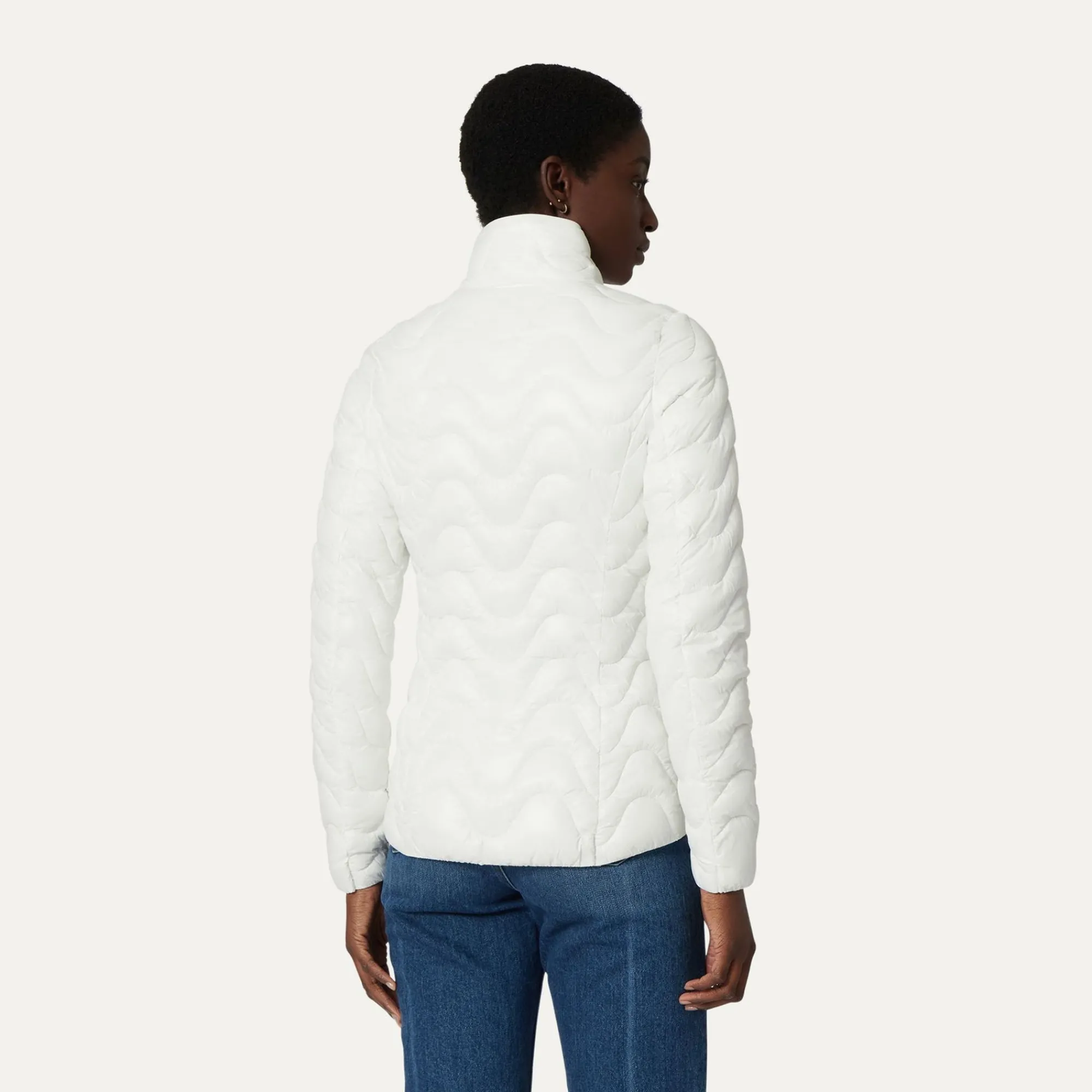 K-WAY Violette Quilted Warm - Jackets - Short - Woman - White Clearance