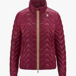 K-WAY Violette Quilted Warm - Jackets - Short - Woman - Red Dk Outlet