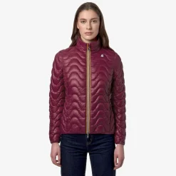 K-WAY Violette Quilted Warm - Jackets - Short - Woman - Red Dk Outlet