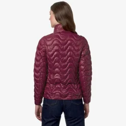 K-WAY Violette Quilted Warm - Jackets - Short - Woman - Red Dk Outlet