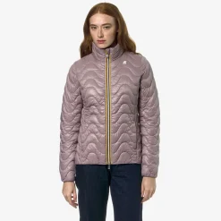 K-WAY Violette Quilted Warm - Jackets - Short - Woman - Violet Dusty Fashion