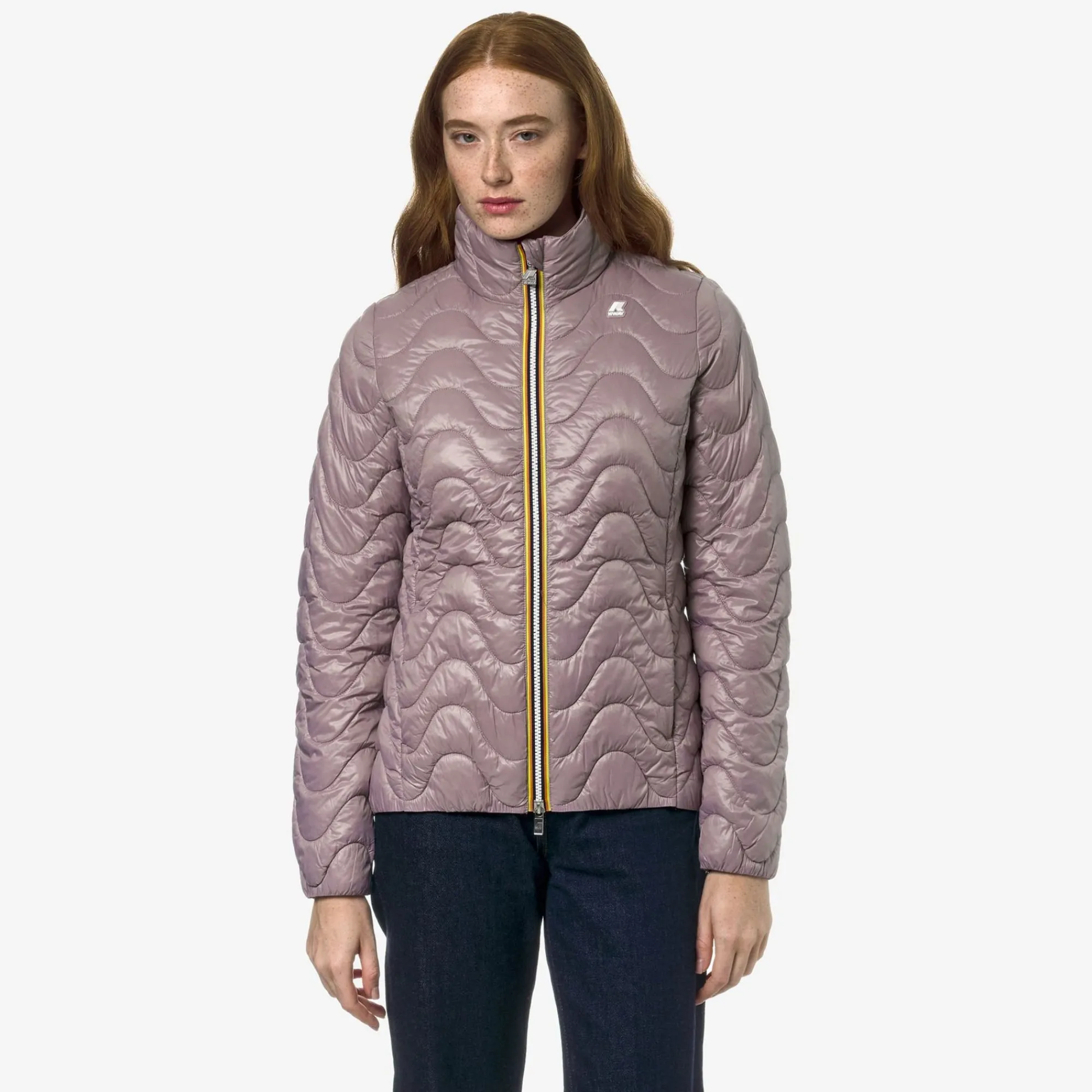 K-WAY Violette Quilted Warm - Jackets - Short - Woman - Violet Dusty Fashion