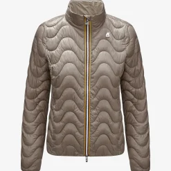 K-WAY Violette Quilted Warm - Jackets - Short - Woman - Beige Taupe Clearance