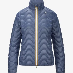 K-WAY Violette Quilted Warm - Jackets - Short - Woman - Blue Indigo Clearance