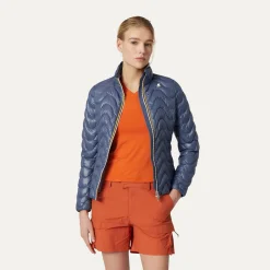 K-WAY Violette Quilted Warm - Jackets - Short - Woman - Blue Indigo Clearance