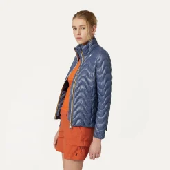 K-WAY Violette Quilted Warm - Jackets - Short - Woman - Blue Indigo Clearance